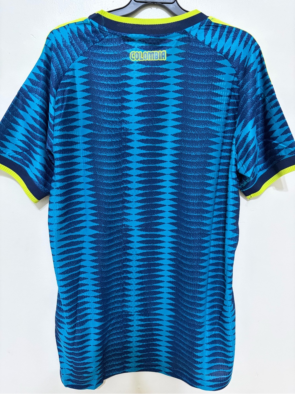adidas Teal & Neon Yellow Men’s Soccer Jersey - Picture 2 of 10